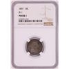 Image 1 : 1807 JR-1 Draped Bust Dime Coin NGC Poor 1