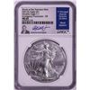 Image 1 : 2021(S) Ty. 1 $1 American Silver Eagle Coin NGC MS69 Jeppson Signed Emergency Release