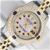 Image 1 : Rolex Ladies Two Tone Diamond, Ruby and Sapphire Datejust Wristwatch