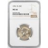 Image 1 : 1951-D Washington Quarter Coin NGC MS66