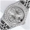 Image 1 : Rolex Ladies Stainless Steel Slate Grey Diamond Datejust Wristwatch