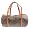 Image 1 : Louis Vuitton Brown Monogram Canvas Leather Papillon 30 cm Shoulder Bag