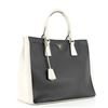 Image 1 : Prada Bicolor Lux Convertible Open Tote Saffiano Leather Medium
