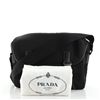 Image 1 : Prada Double Buckle Flap Messenger Bag Tessuto Large