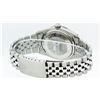 Image 6 : Rolex Mens Stainless Steel Black Roman Diamond & Sapphire Datejust Wristwatch