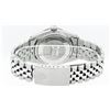 Image 8 : Rolex Mens Stainless Steel Black Roman Diamond & Sapphire Datejust Wristwatch
