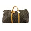 Image 1 : Louis Vuitton Brown Monogram Canvas Leather Keepall 60 cm Duffle Bag Luggage