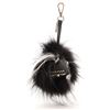 Image 1 : Fendi Monster Bug Bag Charm Fur with Leather Black