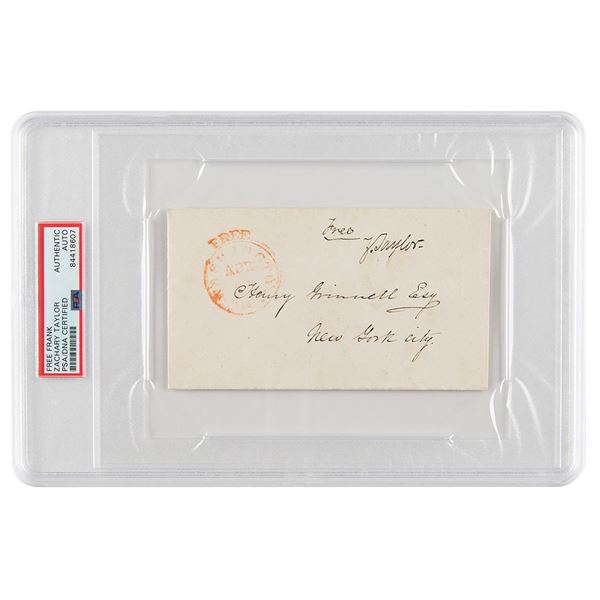 Zachary Taylor Signed Free Frank as President