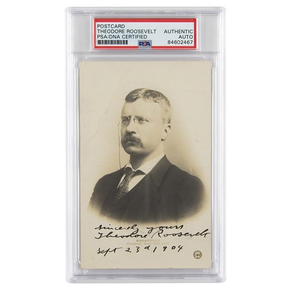 Theodore Roosevelt Signed Photograph as President