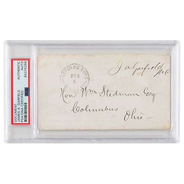 James A. Garfield Signed Free Frank
