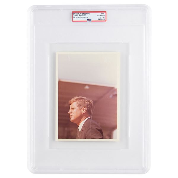 John F. Kennedy Original 'Type I' Photograph by Cecil Stoughton