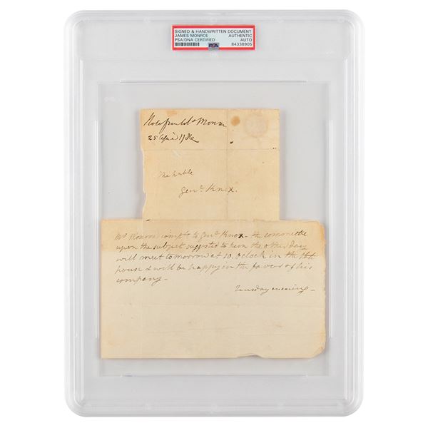James Monroe Autograph Letter Signed