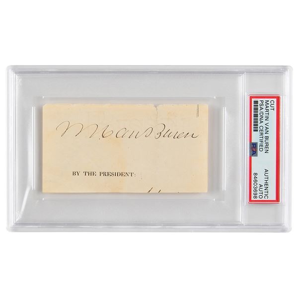 Martin Van Buren Signature as President