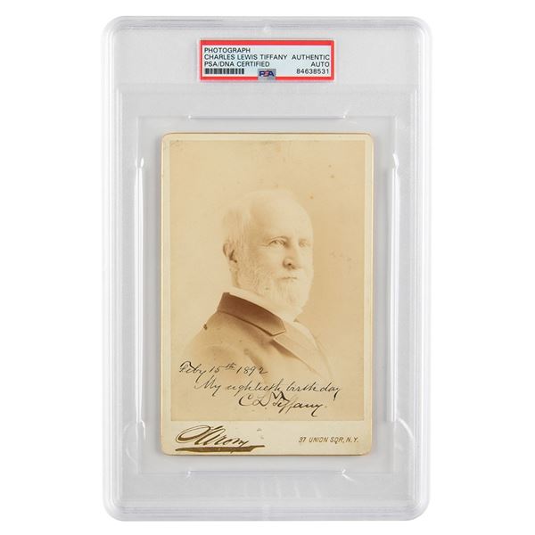 Charles L. Tiffany Signed Photograph