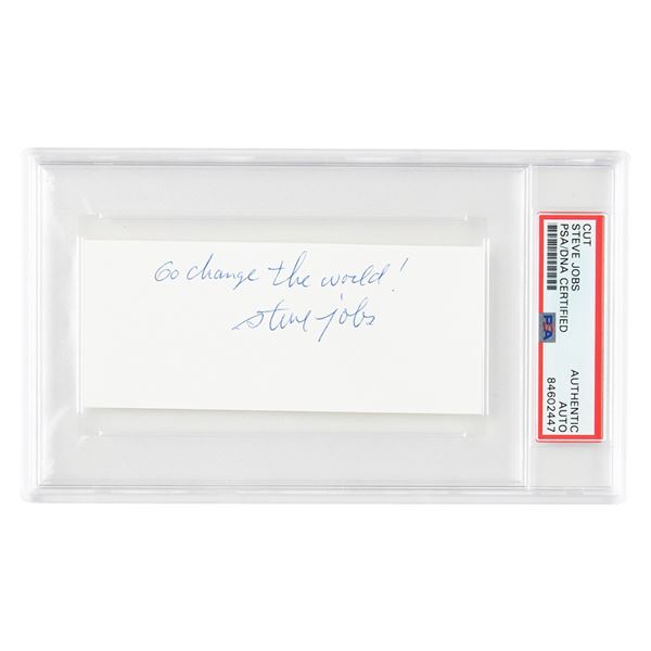 Steve Jobs Autograph Quote Signed