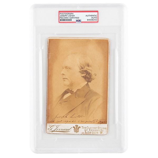 Joseph Lister Signed Photograph