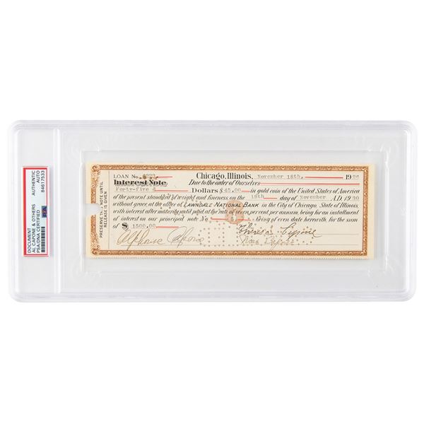 Al Capone Document Signed