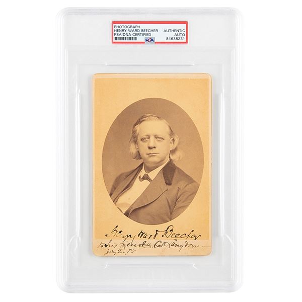 Henry Ward Beecher Signed Photograph