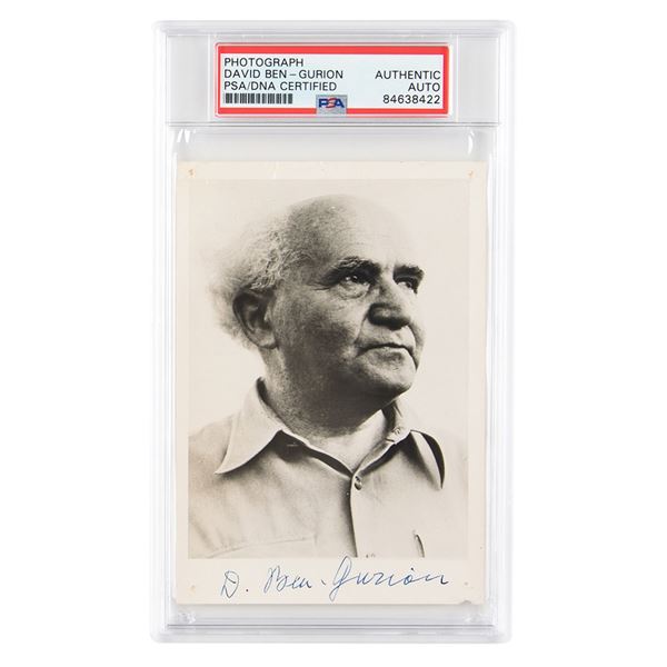 David Ben-Gurion Signed Photograph
