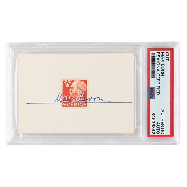 Max Born Signed Stamp