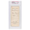 Image 1 : Blanche Bruce Document Signed - PSA NM-MT 8