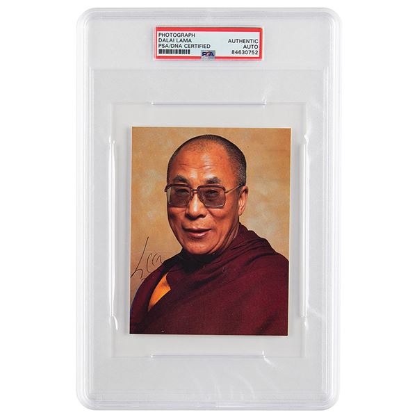 Dalai Lama Signed Photograph