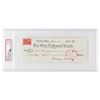 Image 1 : William R. Day Signed Check - PSA MINT 9