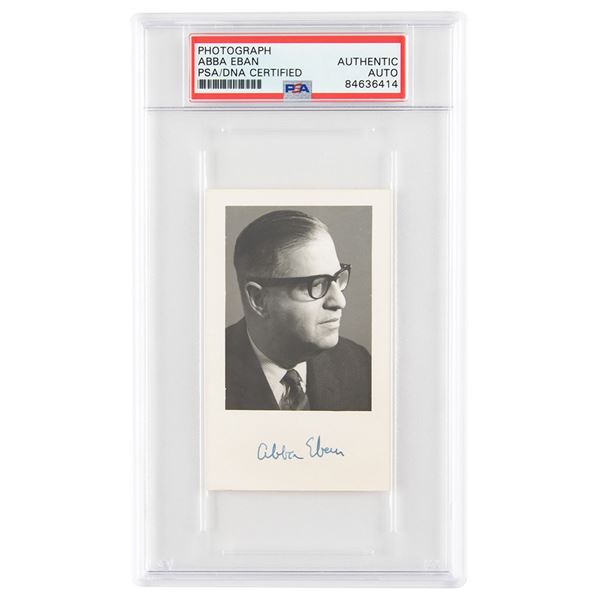 Abba Eban Signed Photograph