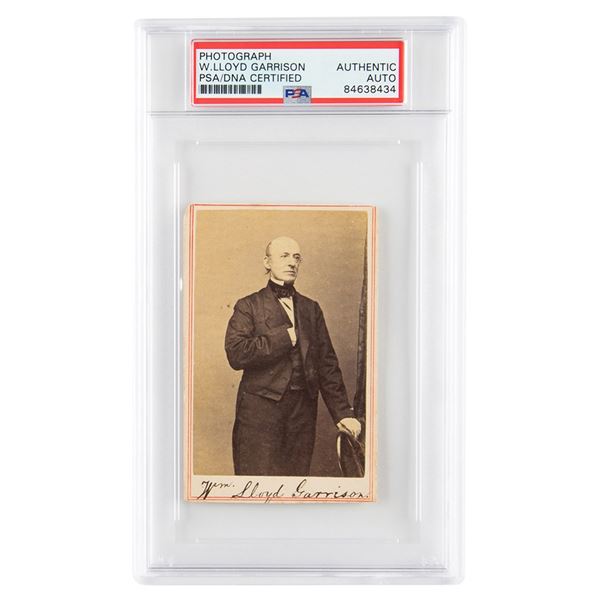 William Lloyd Garrison Signed Photograph