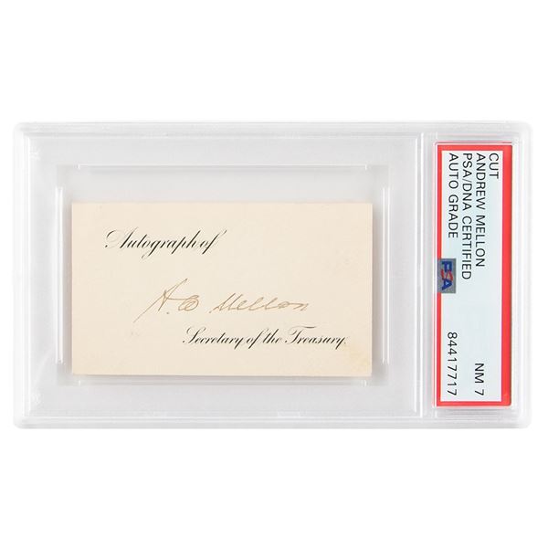 Andrew Mellon Signature - PSA NM 7