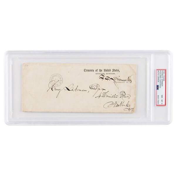 Francis Spinner Signed Mailing Envelope - PSA NM-MT 8