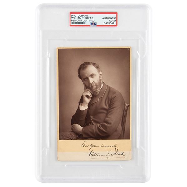 William T. Stead Signed Photograph