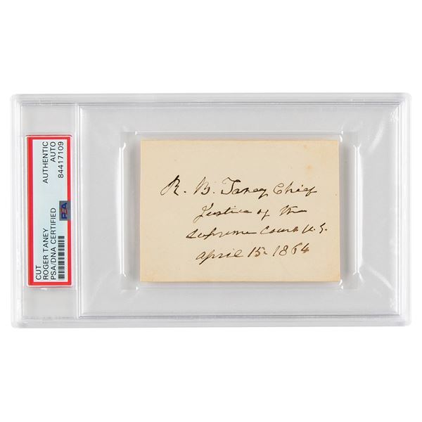 Roger B. Taney Signature