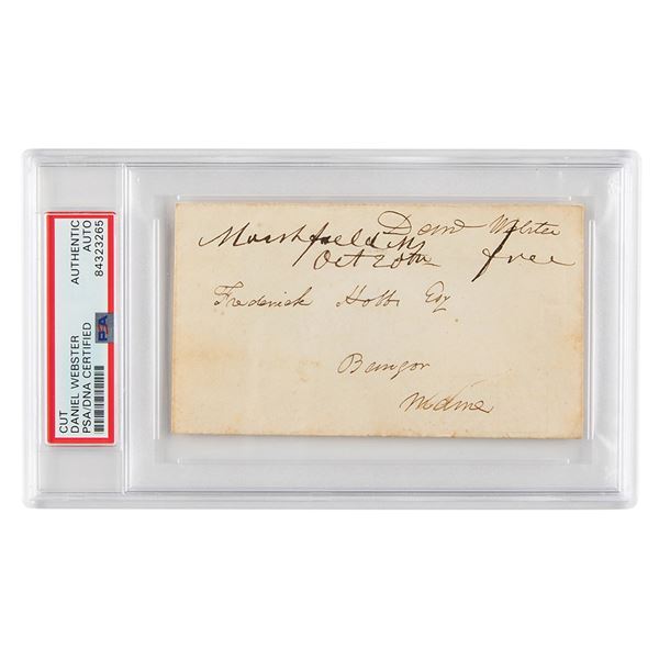 Daniel Webster Signed Free Frank