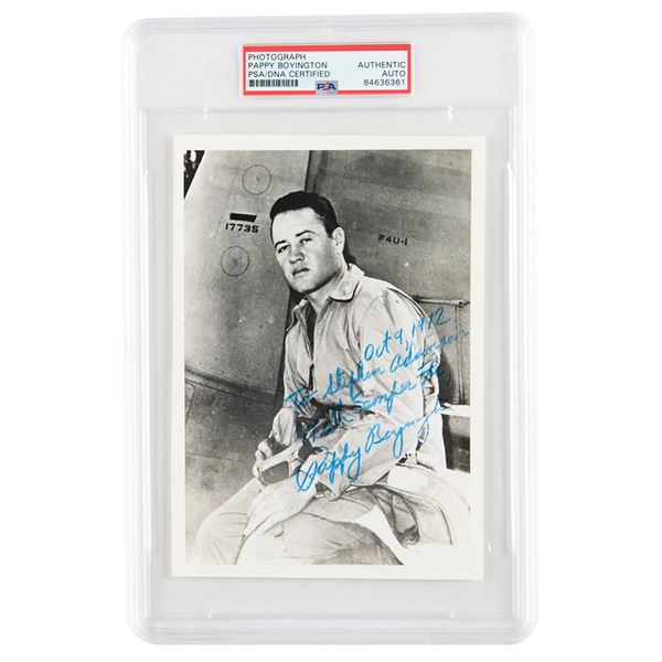 Pappy Boyington Signed Photograph