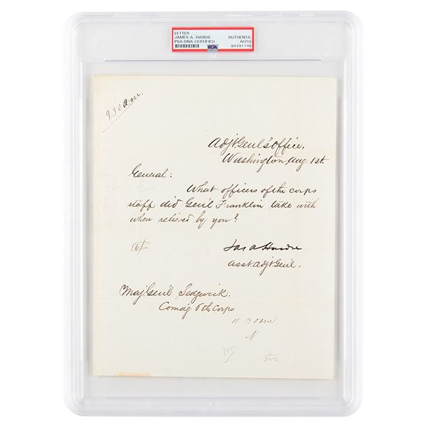 James A. Hardie Letter Signed