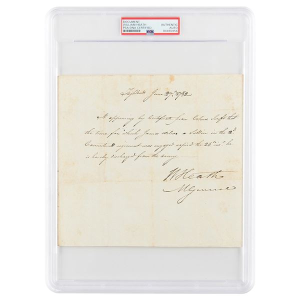 William Heath Autograph Document Signed