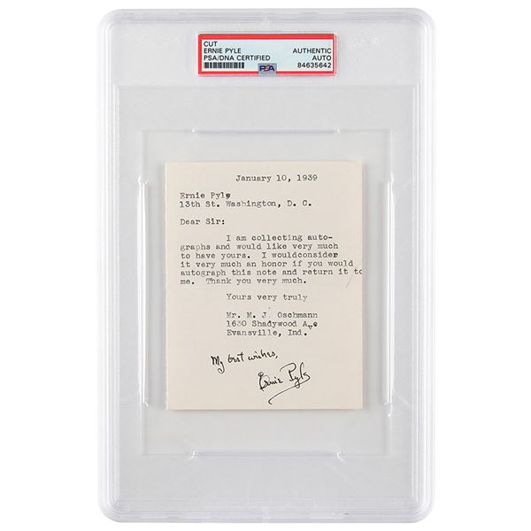 Ernie Pyle Signature