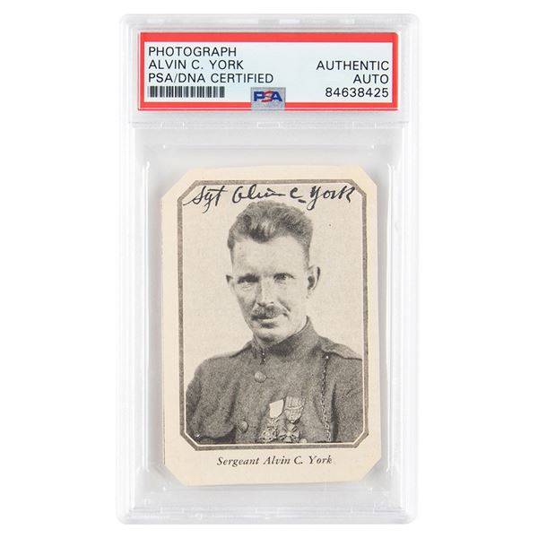 Sgt. Alvin C. York Signed Photograph