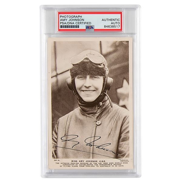 Amy Johnson Signed Photograph