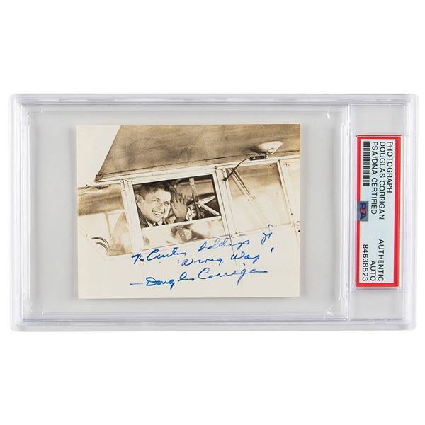 Douglas 'Wrong Way' Corrigan Signed Photograph