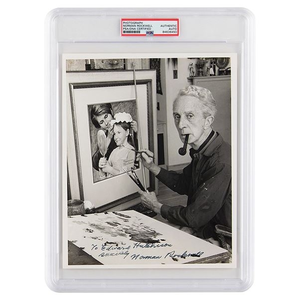 Norman Rockwell Signed Photograph