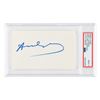 Image 1 : Andy Warhol Signature - PSA MINT 9