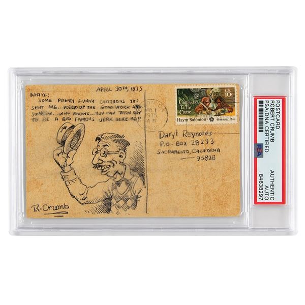 Robert Crumb Signed Sketch