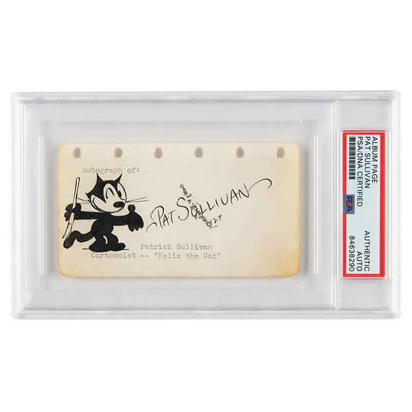 Pat Sullivan Signed Sketch