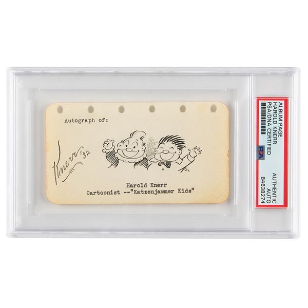Harold Knerr Signed Sketch