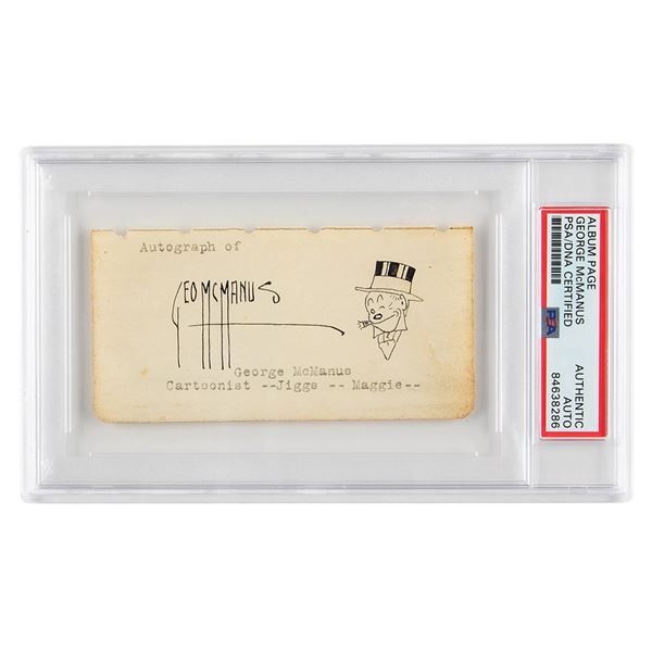 George McManus Signed Sketch