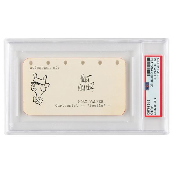 Mort Walker Signed Sketch