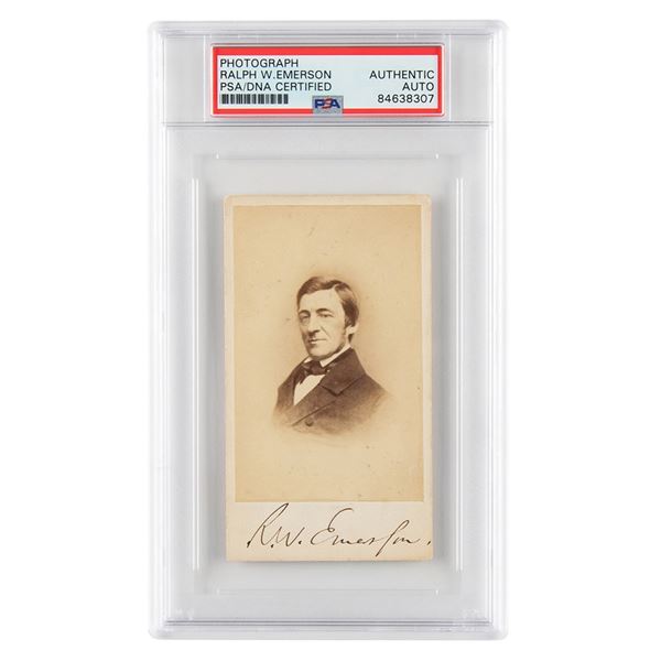 Ralph Waldo Emerson Signed Photograph